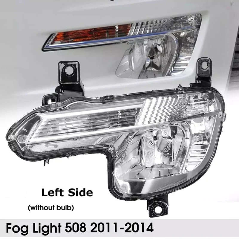 Car Front Bumper Fog Lamp Indicator Fog Light Assembly Without Bulbs For Peugeot 508 2011-14