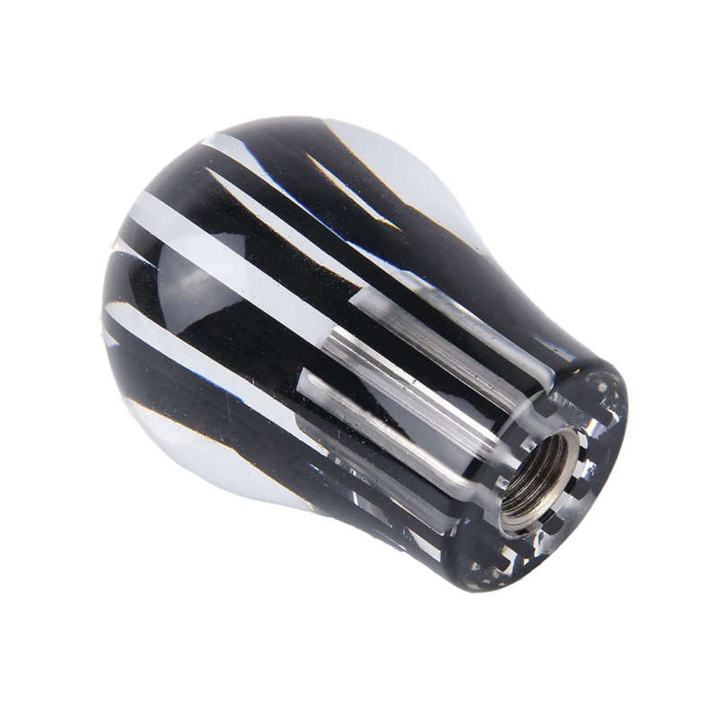 Crystal Three Light Car Breathing Racing Dash LED Magic Lamp Gear Head Shift Knob with Base