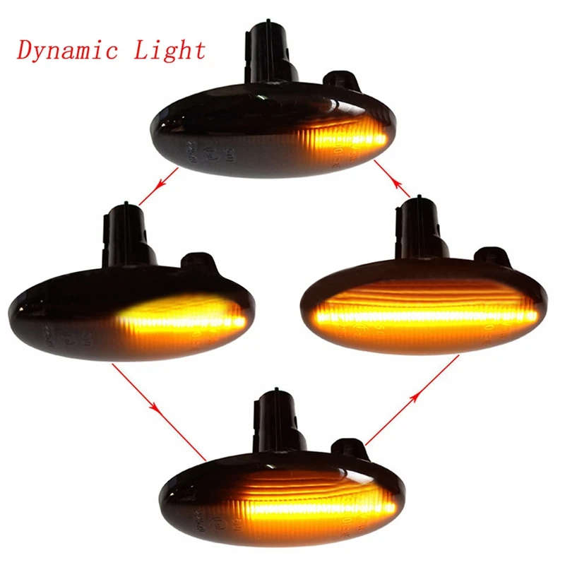 Car Led Side Marker Turn Signal Light Indicator Repeater Lamp For Subaru Forester 2008 - 2019