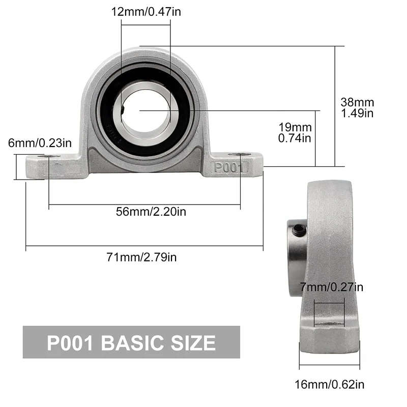 Bearing Housing Flange Bearing 8Mm KP001 Ball Bearing For Spare Parts For 3D Printer