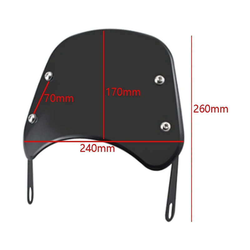 Motorcycle Headlight Windshield Wind Deflector Windscreen Universal For Honda Yamaha Kawasaki Suzuki