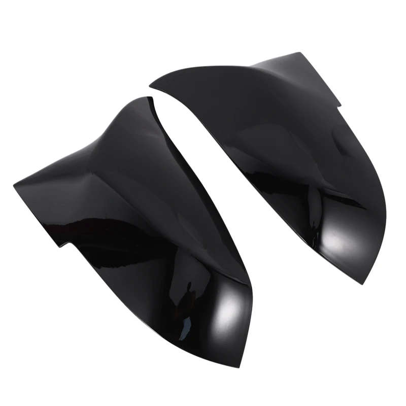 4X For Bmw F20 F21 F87 M2 F23 F30 F36 X1 E84 Gloss Black Side Mirror Cover Cap Rearview -M4 Style