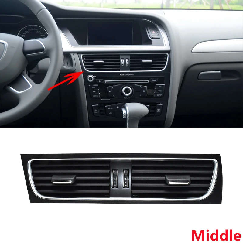For Audi A4 S4 A5 S5 2009-2016 Car Interior Front Rear Panel Dash Air Conditioning Vent A/C Outlet