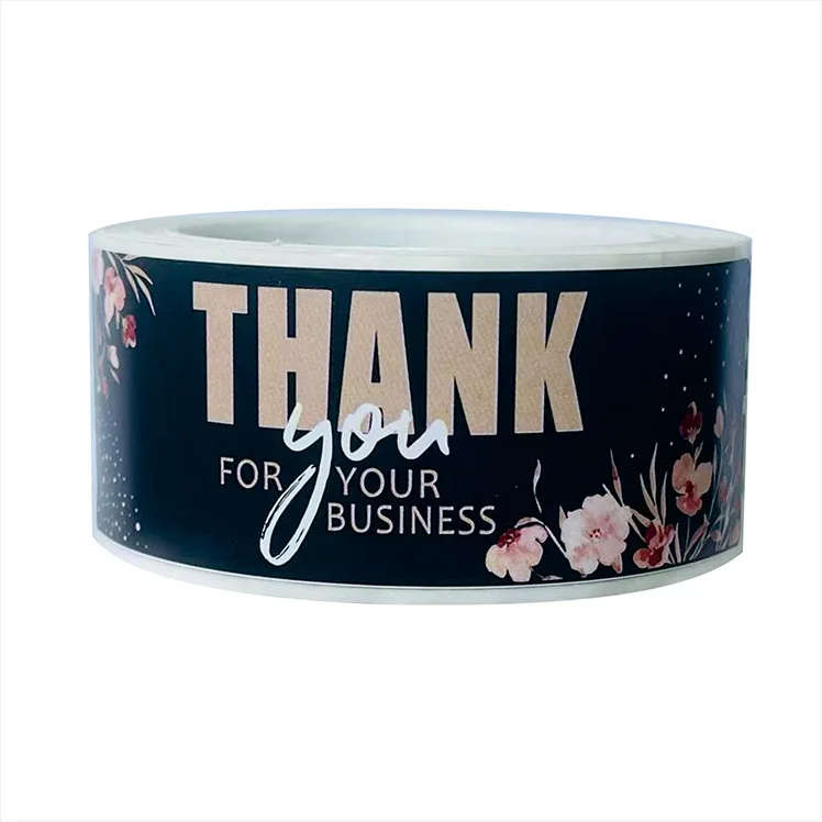 40pcs Paper Label Stickers Thank You Stickers Business Packaging Seal Labels