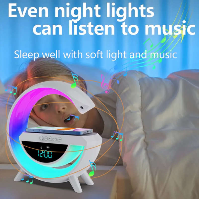LED Wireless Charging Speaker & Alarm Clock