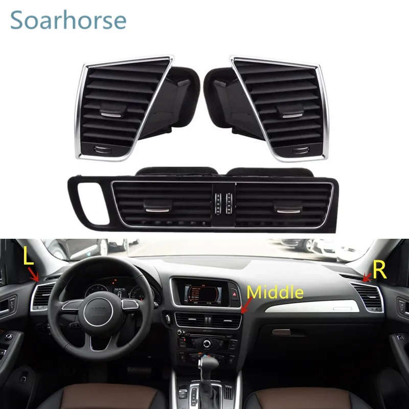 Front Rear Panel Dash Louver Air Conditioner Vent A/C Outlet For Audi Q5 2009-2018
