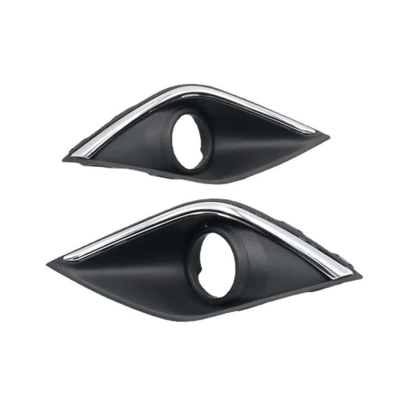 Car Chrome Front Bumper Fog Light bezel Fog Lamp cover Frame For Mitsubishi Outlander 2016 2017 2018
