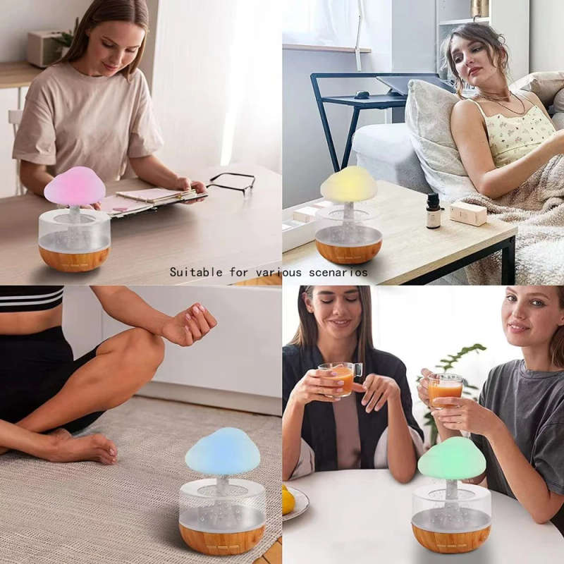 Rain Cloud Night Light Humidifier