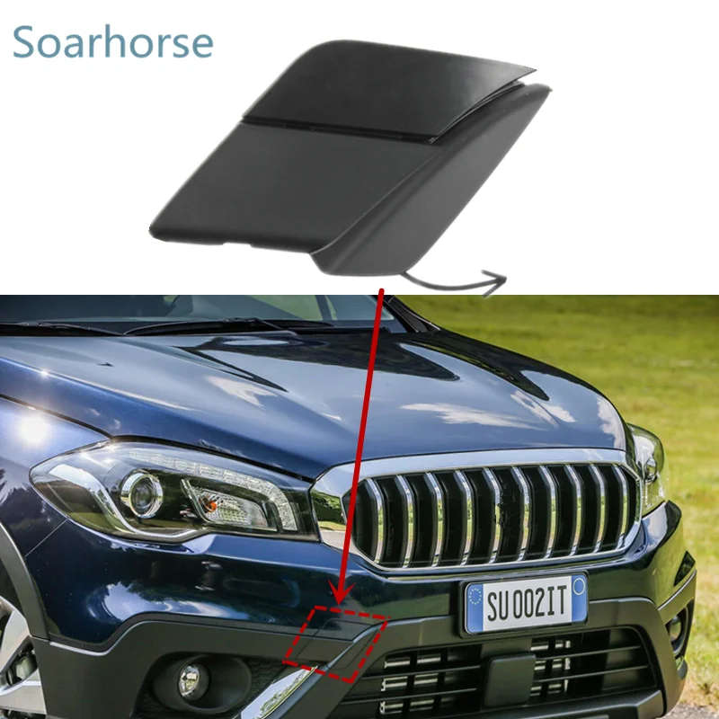 Front Bumper Tow Hook Cover Trailer Cap For Suzuki S-Cross SX4 S Cross Facelift 2016-20
