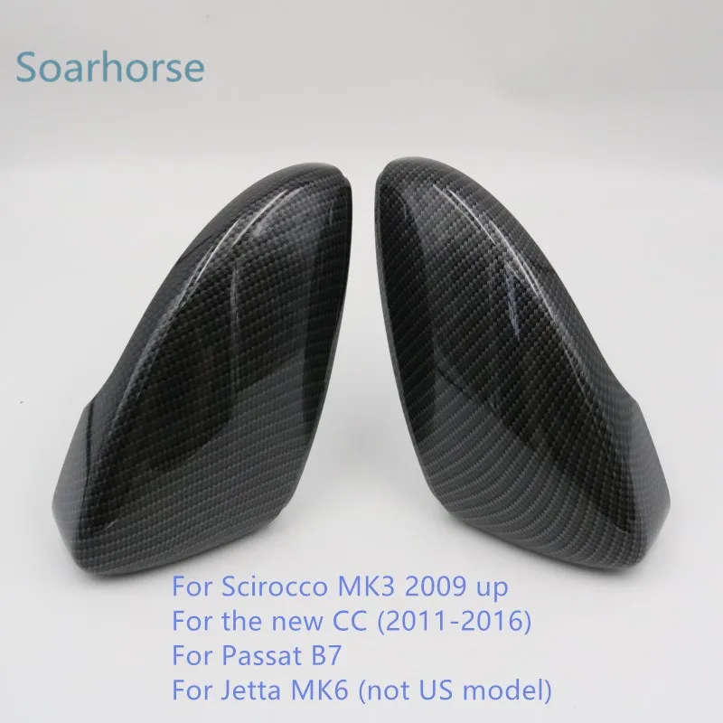 For Volkswagen Golf Mk6 Mk7 R20 Car Side Wing Mirror Cover For Scirocco Passat B7 CC beatle