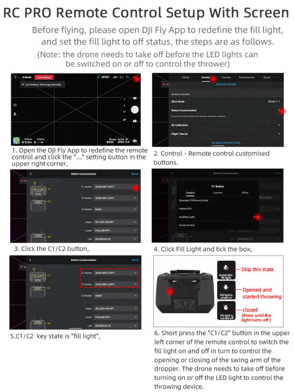 Airdrop System Thrower for DJI MAVIC 3/3 Classic/3 Pro Delivery Advertising Fishing Bait Throwing