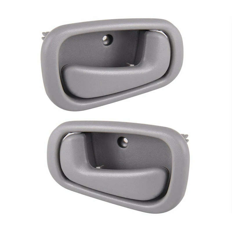 Interior Inner Inside Door Handle Gray Left & Right for Toyota Corolla 1998-2002