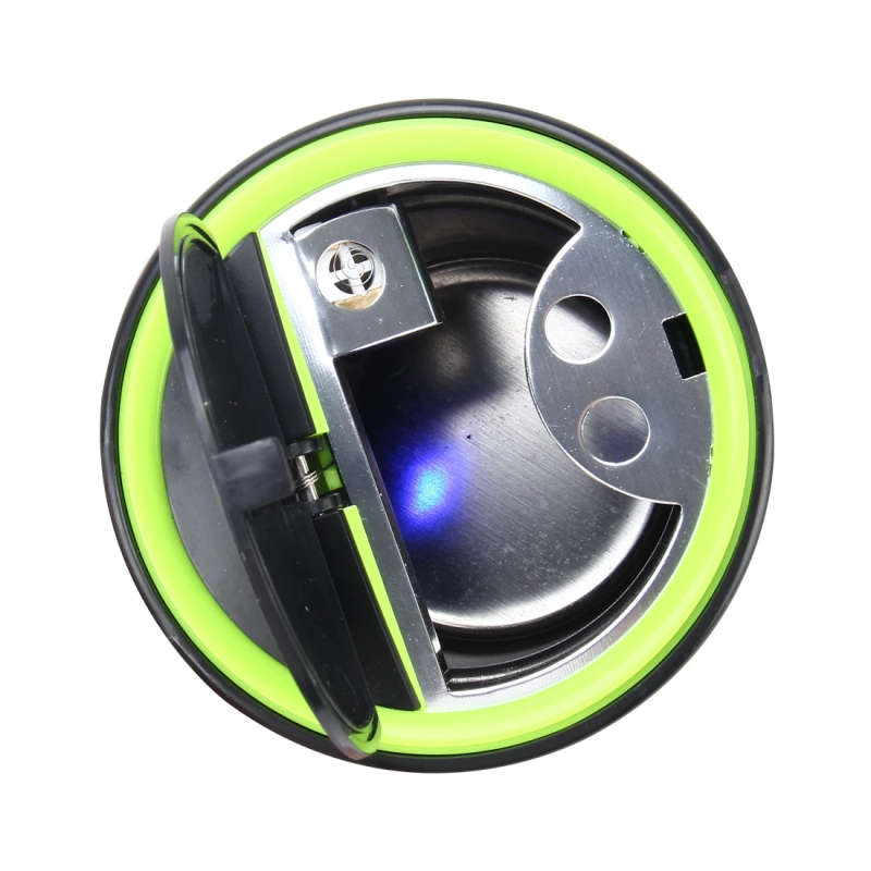 Universal Portable Car ABS Trash Rubbish Bin Ashtray with Blue LED Light and Lit