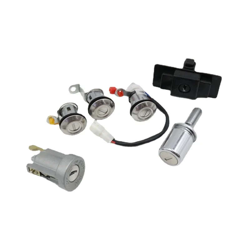 For Mitsubishi Car Ignition/Glove box/Spare tire/Door Lock Cylinder with Key Full Set