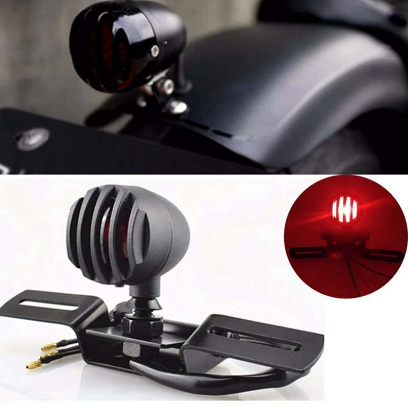 Turn Signal Light Yellow White Handle Bar End Indicator With Taillight Red Brake Stop Running Light