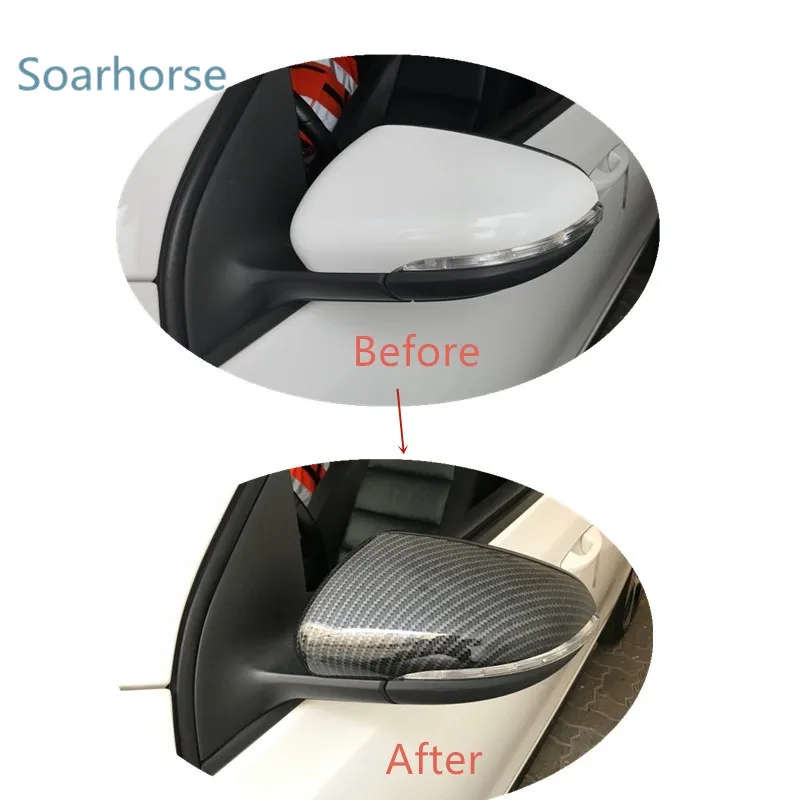 For Volkswagen Golf Mk6 Mk7 R20 Car Side Wing Mirror Cover For Scirocco Passat B7 CC beatle