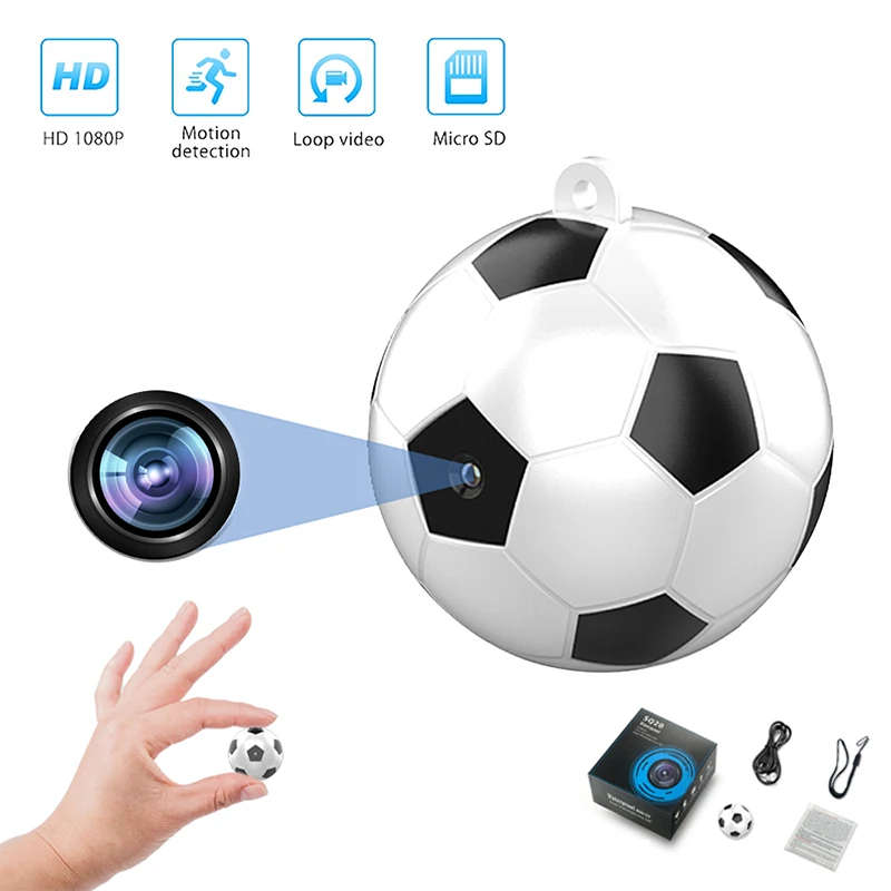 Portable Mini Football Shaped Camera Micro Video Audio Recorder