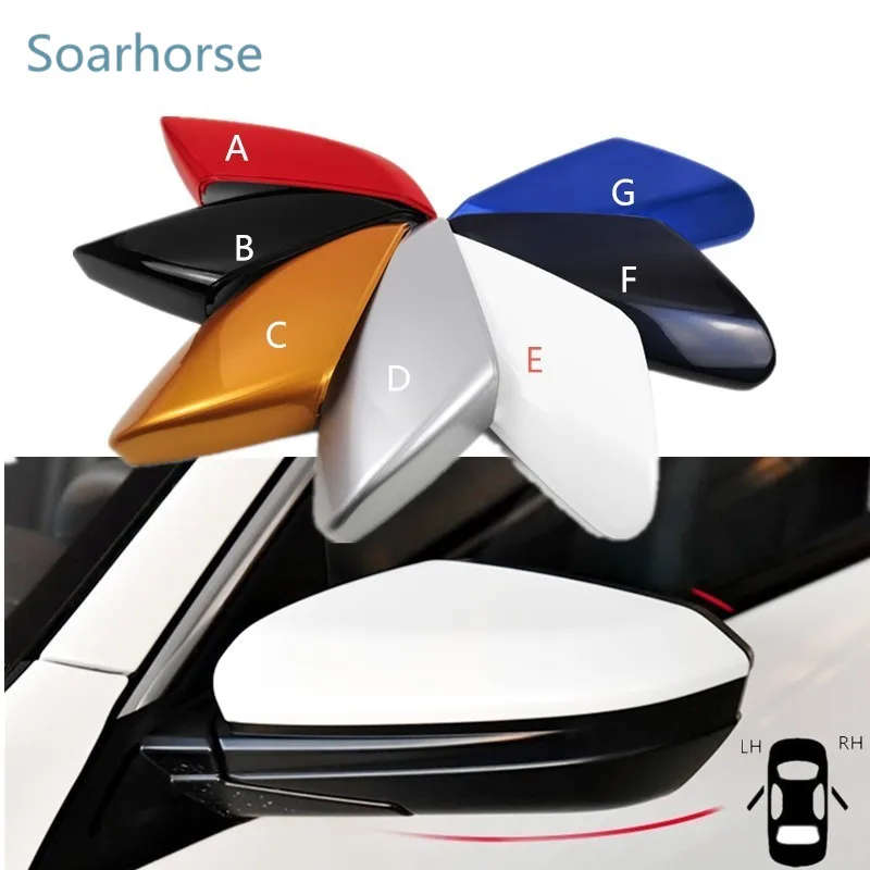 Car Outer Rearview Mirror Cover Side door Mirror Housing Cap Fits For Honda Civic 2016-19