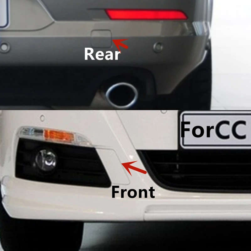 Painted Front/Rear Bumper Tow Eye Cap Hook Cover For VW Volkswagen Passat CC 2009-2012