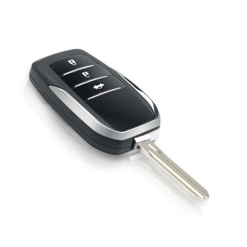 For Toyota Camry RAV4 Corolla TOY43 Blade 2/3/4 Buttons Modified Flip Remote Car Key Shell Case Fob