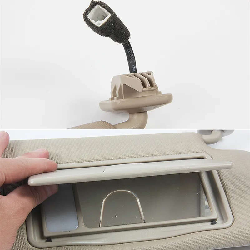 For Suzuki new Vitara SX4 S-Cross 2015-2020 Sun Visor With Makeup Mirror Lamp Light Sunshield