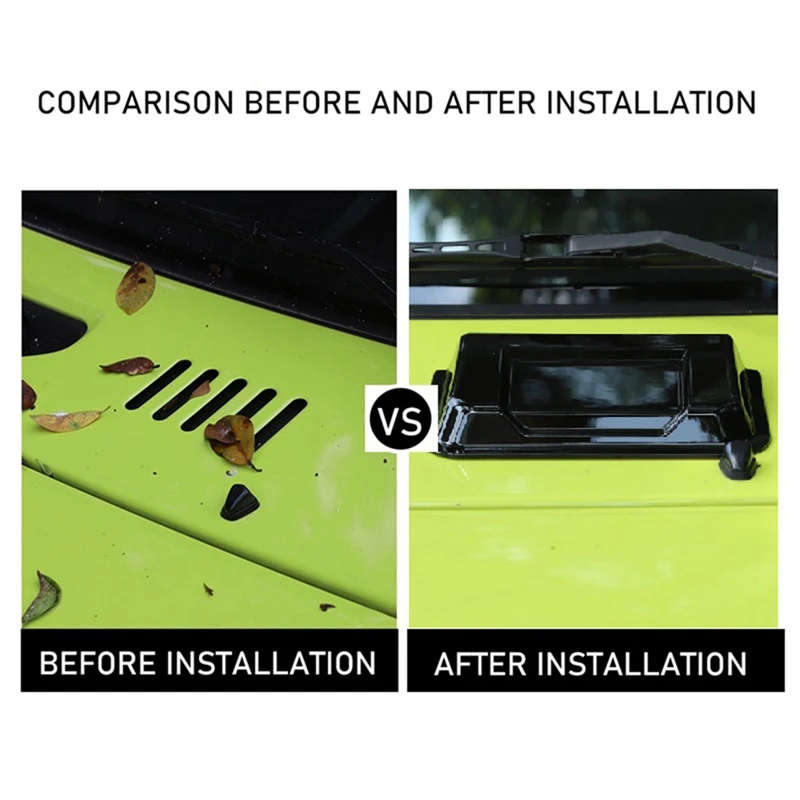 Hood Vent Hood Scoop Vent Intake Cover Trim For Suzuki Jimny 2019 2020 2021 2022