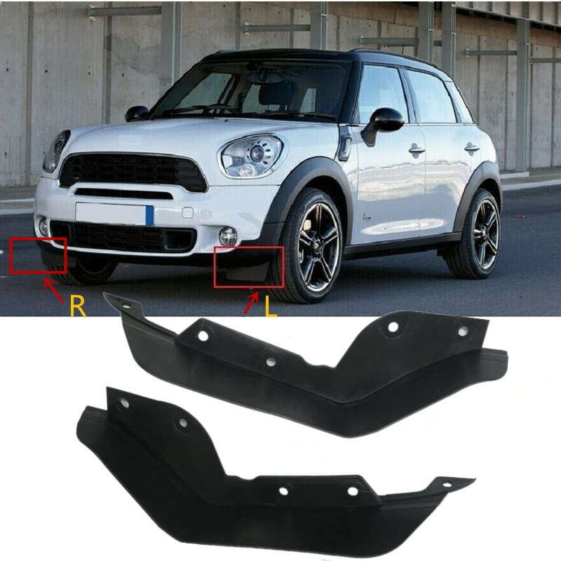 Car Front Bumper Mudguard Splash Mud Flap Guard For Mini Cooper JCW Countryman Paceman R60 R61