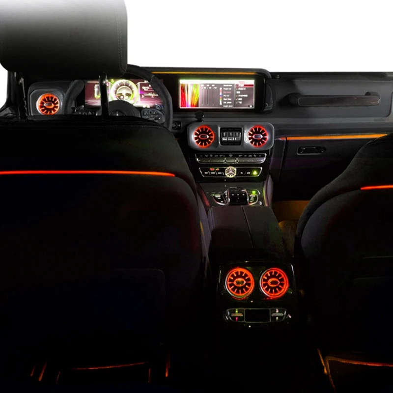 64 Colors Luminous Rear Seat Light Modification Atmosphere LampFor Benz G-Class W464 2019-2022