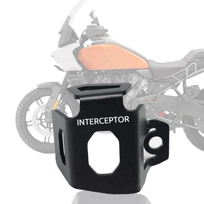 Motorcycle Rear Brake Fluid Reservoir Guard Cap Protector Cover For Royal Enfield Interceptor