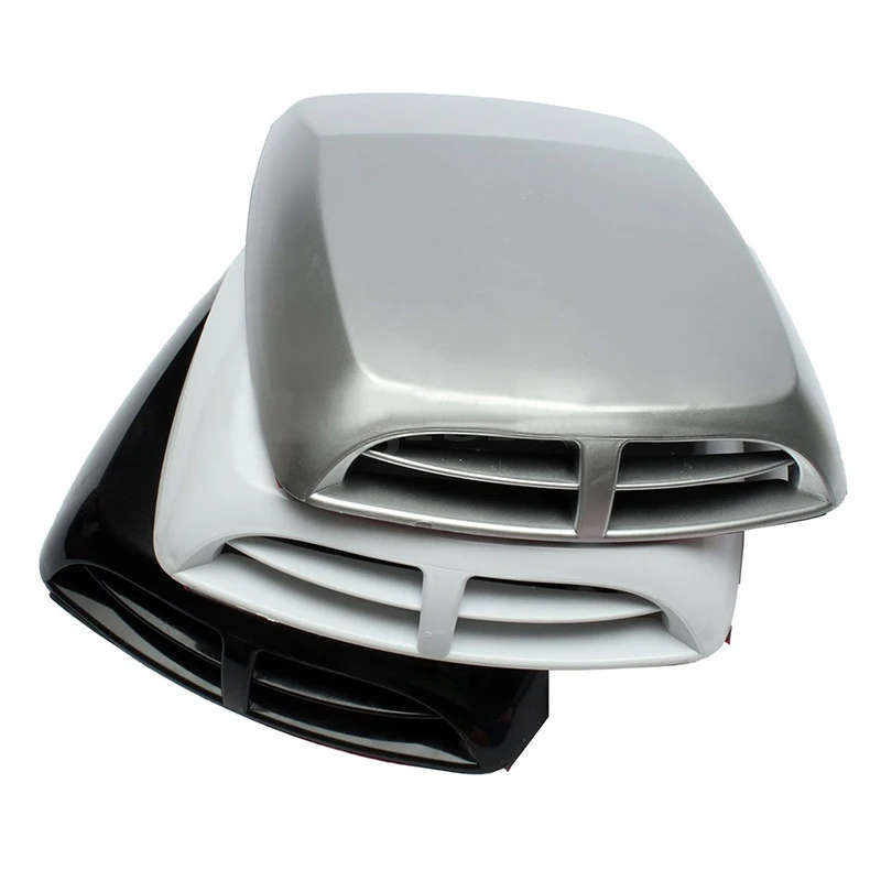 Car Air Flow Intake Hood Scoop Turbo Bonnet Vent Moulding Trim Decals Cover
