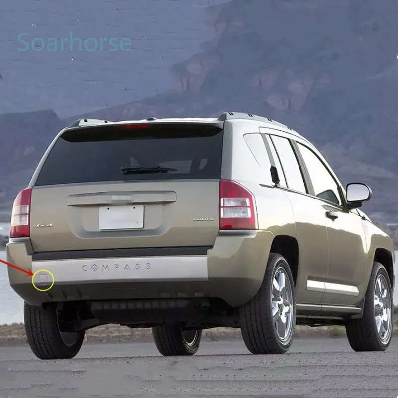 Rear Bumper Towing Hook Cover Tail Tow Eye Cap Trailer Cap For JEEP Compass 2006-2010
