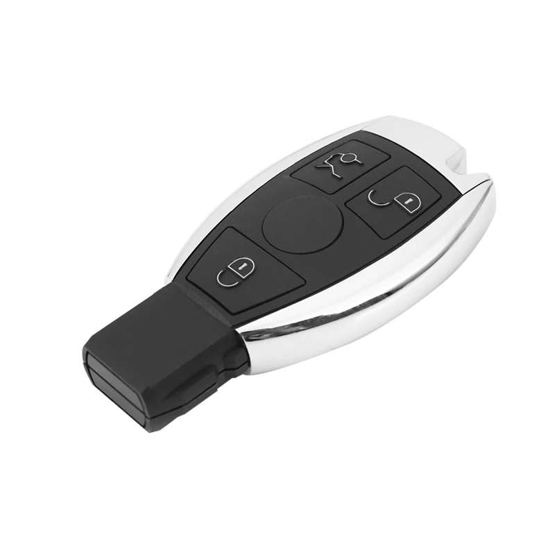 2X 3 Buttons Remote Car Key Shell For Mercedes Benz Year 2000+ NEC&BGA Control 433.92Mhz