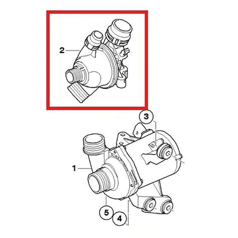 11538671515 1153755403 Auto Thermostat for BMW 1 3 5 Series 2.0I E87 E90 E60 116I 318I 520I