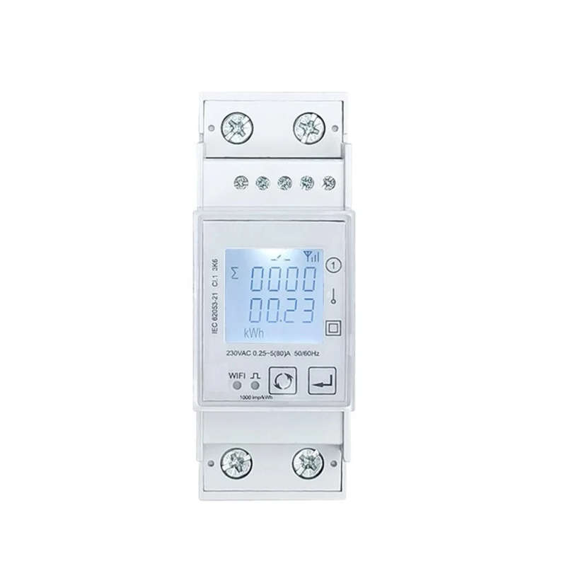 For ZigBee Technology Enabled Energy Meter Track Consumption Remotely Supports Single Phase 80A Din