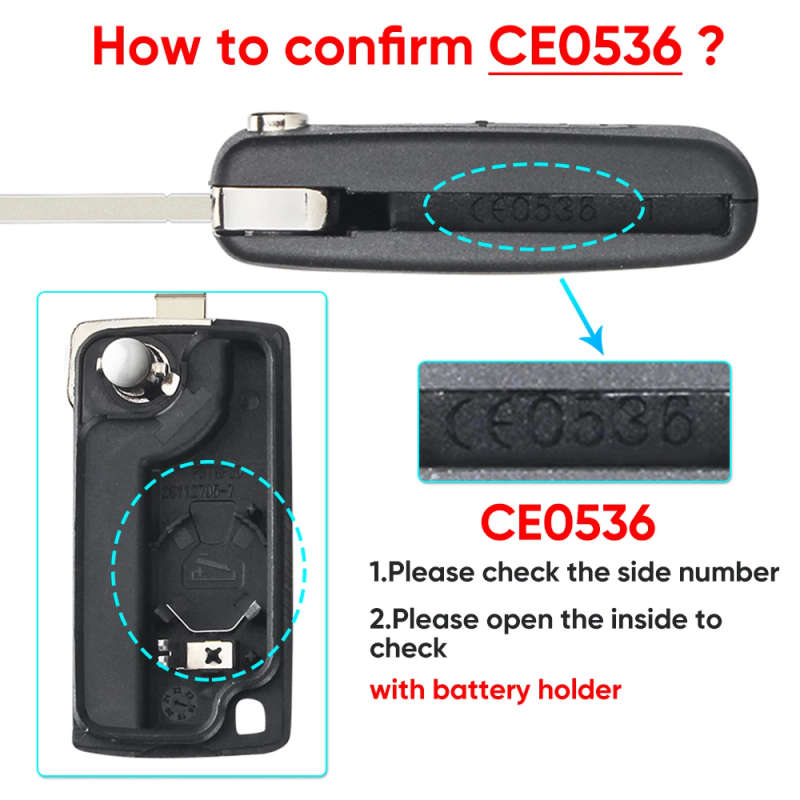 Remote Key Fob For Peugeot 207 307 407 408 308 For Citroen C4 C2 ASK 433Mhz ID46