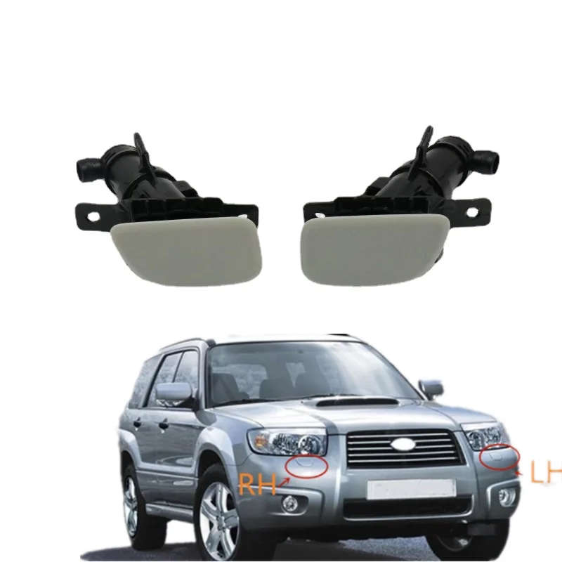For Subaru Forester Car Headlight Washer Spray Nozzle Assy Headlamp Water Jet Nozzle with Cover Cap