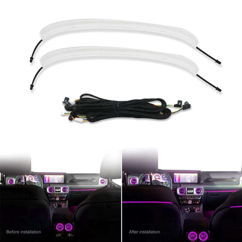 64 Colors Luminous Rear Seat Light Modification Atmosphere LampFor Benz G-Class W464 2019-2022