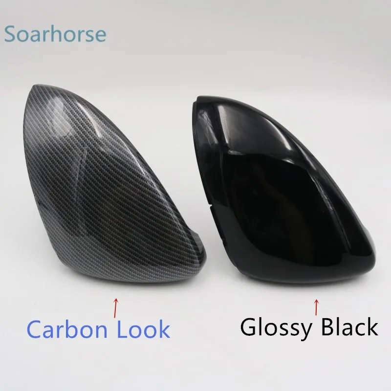 2 PCS For VW Golf MK7 MK7.5 Rline GTI Side Rear view Mirror Cover Wing mirror Replacement Caps Shell