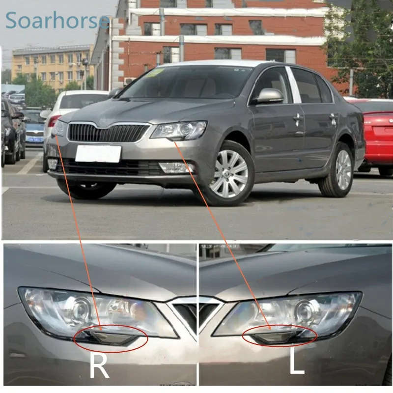 Front Bumper Headlight Washer Spray Nozzle Cover Cap For Skoda Superb 2013 2014 2015