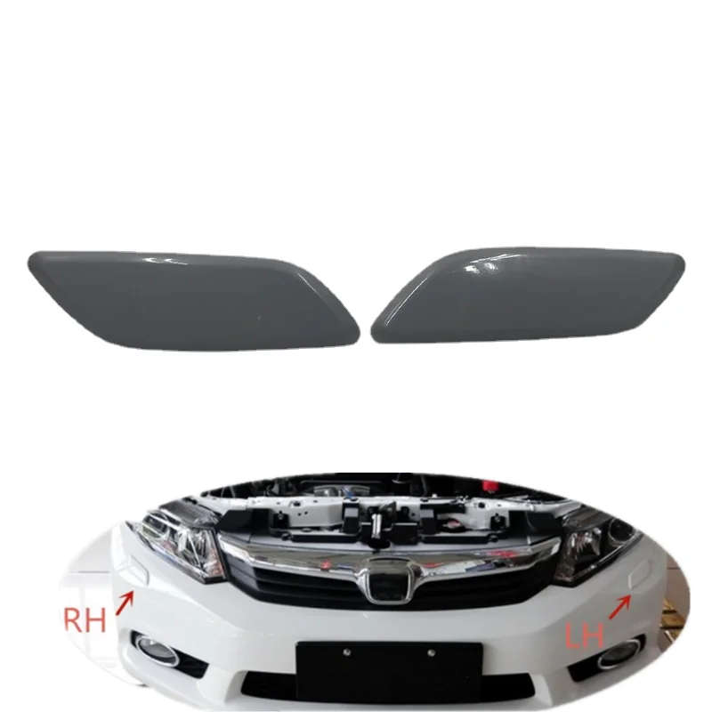 For Honda Civic 2012 2013 Front Bumper Headlight Washer Spray Nozzle Cover Headlamp Washer Jet Cap