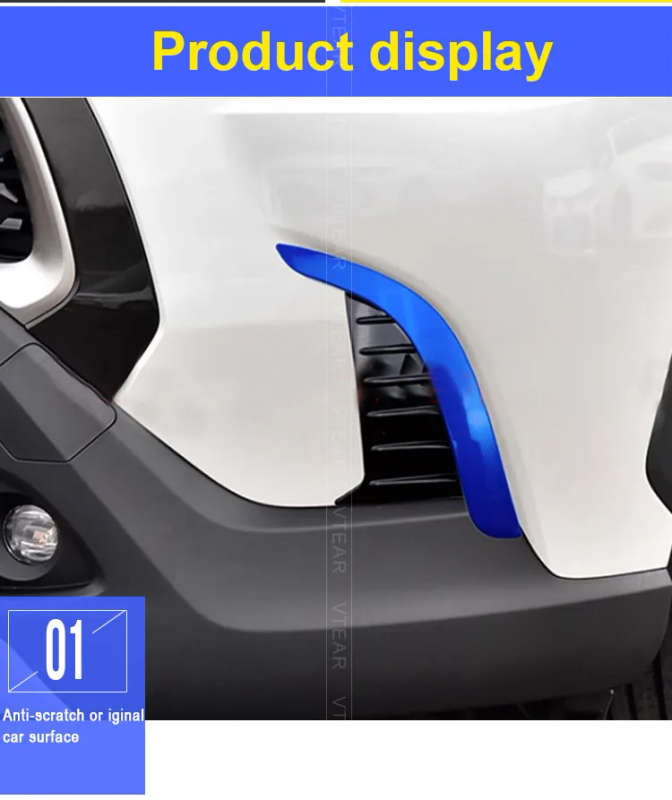 For Toyota Corolla Cross 2020 2021 Front Fog Light Bezel Cover Trim