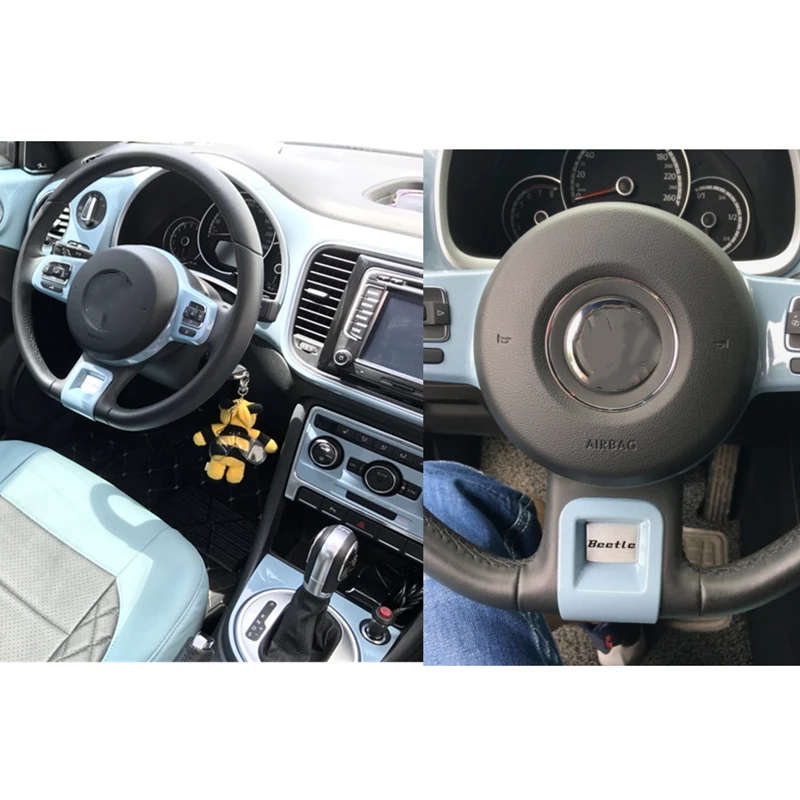 Car styling Steering Wheel Trim Cover Decorative Cap For VW New Beetle 2013-19