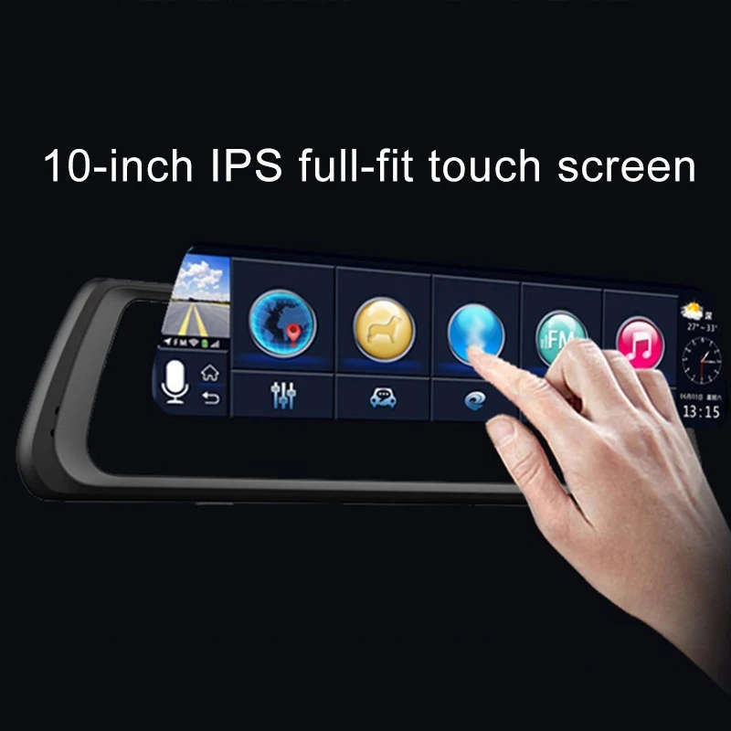 1080P Multi-functional Smart Car ADAS Dual Lens Video Record Camera Motion Detection