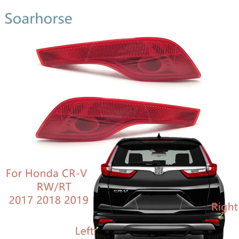 Car Rear Bumper Reflector Fog Light Tail Brake lamp For HONDA CRV RW RT 2017 2018 2019