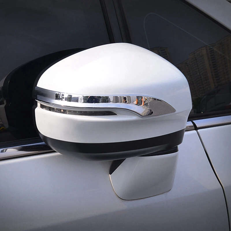 ABS Chrome For Honda Odyssey 2015-16 Rearview Mirror Protector Strip Frame Cover Trim