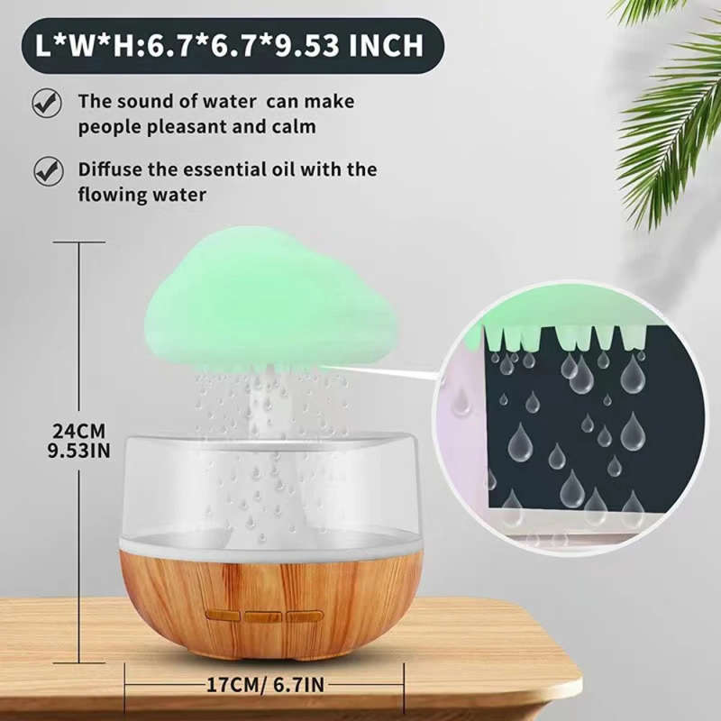 Rain Cloud Night Light Humidifier