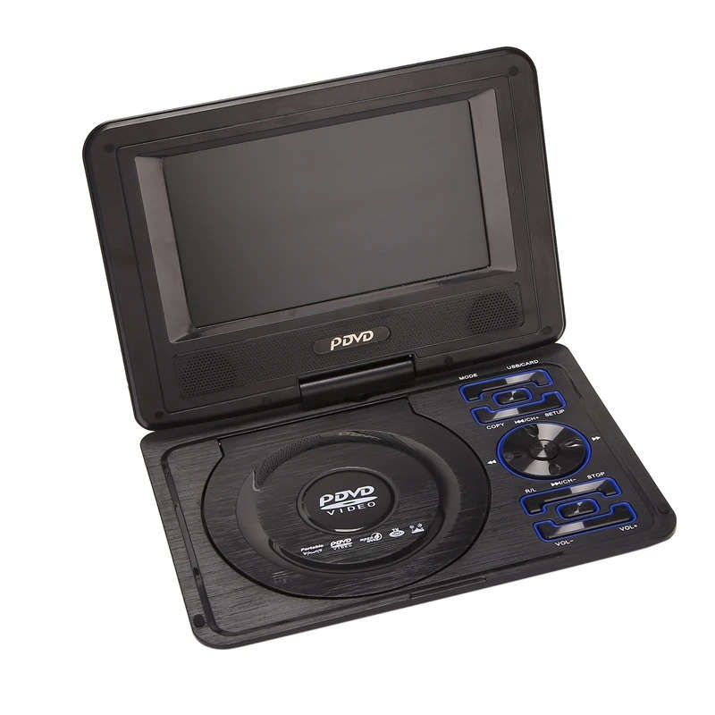 Portable 7.8 Inch HD Home Car DVD Player VCD CD MP3 DVD TV Player USB SD Cards Game Car Radio