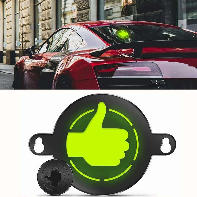 Thank You Light Car Symbol For Thank You, Car Rear Window Remote Control Light Sign