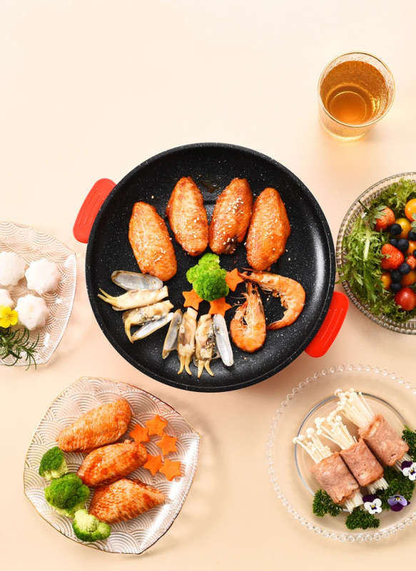 Electric Frying Pan Non-stick Electric Hot Pot Steak 26cm