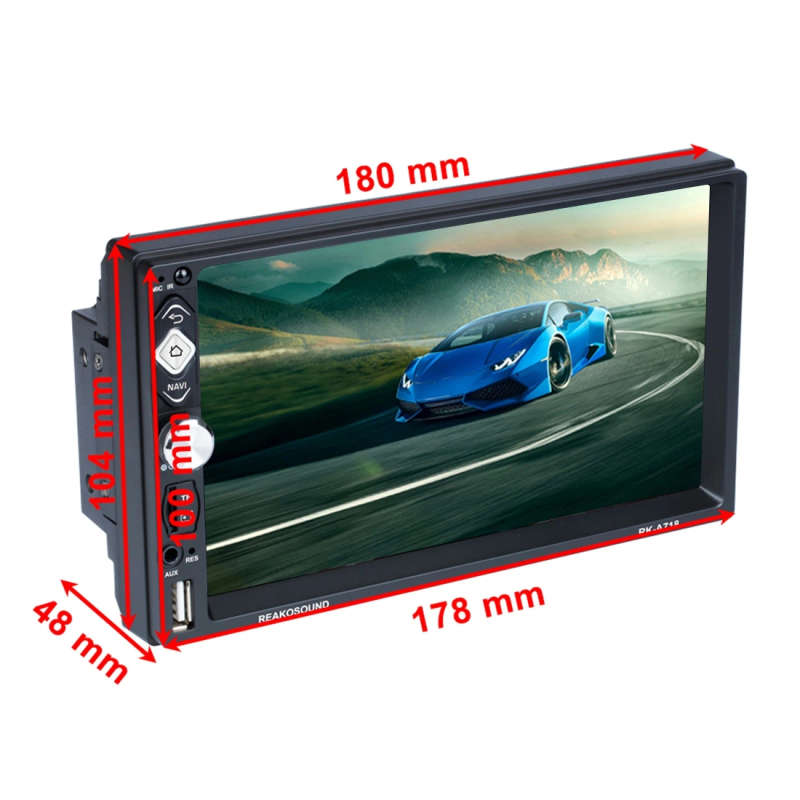 RK-A718 7 inch Universal Android 8.1 Car Radio Receiver MP5 Player, Support FM & Bluetooth